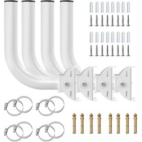 Universal Wireless Bridge Bracket Mount, Point to Point AP Access Point Client Bridge CPE for Pole and Wall-Mounted Mount for Outdoor (2 Pack)