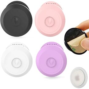حامل ملصق Airtag مع ملصق لاصق 3M، حامل/حافظة مقاومة للماء IPX8 متوافقة مع بطاقات Apple Airtag Air، حافظة سيليكون واقية مخفية مقاومة للصدمات للأمتعة والكمبيوتر المحمول والسيارة والدراجة بدون طيار