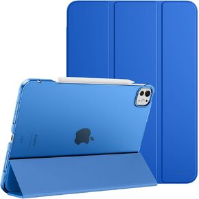 حافظة MoKo لجهاز iPad Pro 13 بوصة M4 2024 (الجيل السابع)، حافظة رفيعة للغاية مع غطاء خلفي شفاف من البولي كربونات لجهاز iPad Pro 2024 موديل (A2925/ A2926/A3007)، تدعم Apple Pencil Pro، أسود