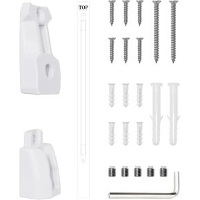 Hole Mounting Kit for Babelio 29.7-46.5" Auto Close Baby/Dog Gate for Stairs, Contains Screws, Black