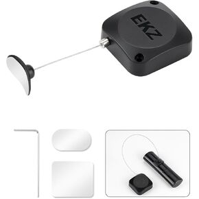 Retractable Remote Control Tether Lock: 7.5 ft Upgraded Pulling Force Security Lanyard Lock with Adjustable Cable Leash Length Clasp for TV Remote Control, Gaming Controller, Tablets Showroom | 2 Pcs