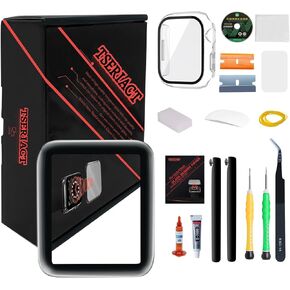 Compatible with Apple Watch Glass Replacement & Series4/5/6/SE/SE2 44mm Screen Front Glass Breakage Replacement Repair Kit (No LCD Screen & Touch Digitizer) (Series 4/5/6/SE/SE2 44mm)