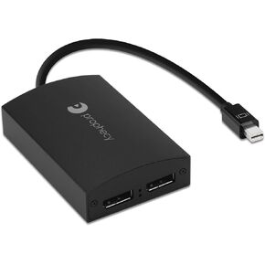 gofanco Prophecy 1x2 Mini DisplayPort to Dual HDMI Multi Monitor Adapter (4K @30Hz) – mDP to 2 Port HDMI MST Hub for Extended Displays - Windows PCs Only, Not macOS, TAA Compliant (PRO-MSTmDP2HDv2)