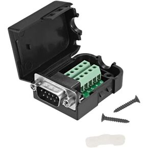 Fielect D-sub DB9 Breakout Board Connector 9 Pin 2 Row Female RS232 Serial Port Solderless Terminal Block Adapter 1PCS in Kuwait