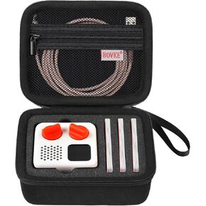 BOVKE Carrying Case Compatible with Yoto Mini Kids Audio & Music Player, Storage Holder Bag for Children’s Speaker Plays Audiobook Cards Radio, Extra Space for Charging Cables, Cards, Pink