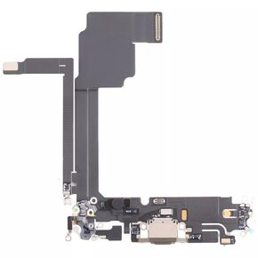 LeHang USB Charging Port Connector Board Flex Cable Replacement Compatible with iPhone 15 Pro Max (Black)