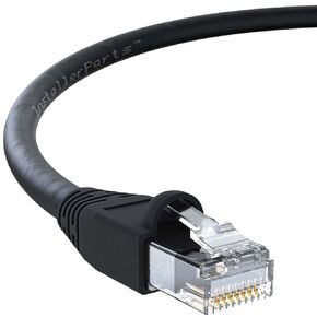 InstallerParts Ethernet Cable CAT6A Cable UTP Booted 10 FT - Green - Professional Series - 10Gigabit/Sec Network/High Speed Internet Cable, 550MHZ