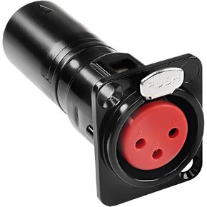 MEIRIYFA XLR 3 Pin Male to Female Pass Through Panel Mount Jack, Mic XLR 3PIN D Series Type Adapter Feed/Pass Thru Converter Compatible with Microphone, Mixer in Saudi Arabia