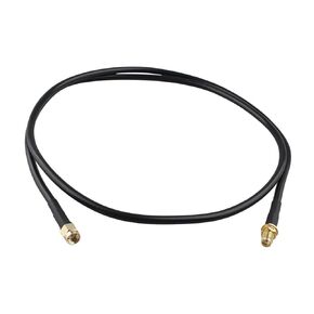 SMA Male to Female Antenna Extension Relocation Cable RG58 Coaxial Jumper Cable 2m/6.6 feet Compatible with Ham Radio Kenwood BaoFeng Wouxun Icom Yaesu Vertex Standard Horizon Marine VHF Radio