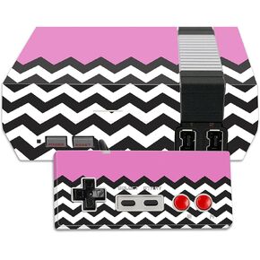 MightySkins Skin Compatible with Nintendo NES Classic Edition wrap Cover Sticker Skins Pink Chevron