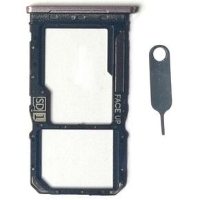 Micro SD Holder Nano SIM Card Tray Replacement for Motorola Moto G Stylus 4G 2023 XT2317 (Blue)