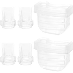6pcs Breast Pump Parts Compatible with Mommed S21 Wearable Breast Pumps & Missaa Mumgaroo S18/S19, Replacement Duckbill Valves Silicone Diaphragm Breast Pump Accessories for Mommed