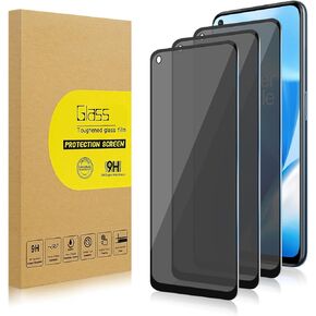 3 Pack Privacy Screen Protector for OnePlus Nord N20 5G [Anti-Spy Tempered Glass], Ultra HD, Anti-Scratch, Bubble-Free, Easy Install 9H Protective Glass for 1+ Nord N20 5G