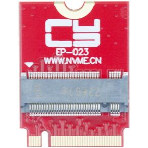 CY Card Adapter 2230 to 2280 Adapter Compatible with Rog Ally,NVME M-Key 5Pin M.2 PCIE 4.0 for Rog Alley SSD Adapter Upgrade Converter 90 Degree MKey Modification PCB