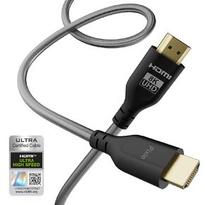 Pixio White 8K HDMI 2.1 كابل فائق السرعة معتمد للغاية 10FT 8K 60 هرتز 4K 120 هرتز نايلون مجدول، موصل مطلي بالذهب، مضاد للكسر، HDR10+، dtsx، eARC، HDCP، متوافق مع Dolby