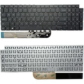 Replacement Keyboard Compatible with Dell Inspiron 15 3510 3511 3515 5510 5515 5518, inspiron 16 7610, Latitude 3520, Vostro 15 3510 3515 3520 3525 7510 with US Layout (Black, No Backlit)