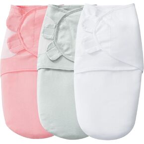 david's kids 100% Cotton Baby Swaddle Wrap 0-6 Months, Soft Breathable Swaddle Blanket for Newborn Infant, Adjustable Baby Swaddle Sleep Sacks for Boys Girls, Newborn Essentials, Floral