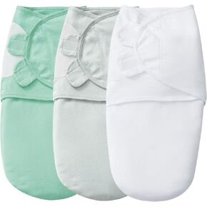 david's kids 100% Cotton 3 Pack Baby Swaddle Wrap for 0-3 Months, Soft Breathable Swaddle Blanket for Newborn Infant, Adjustable Baby Wrap Sleep Sacks for Boys Girls, Newborn Essentials, Woodland in Saudi Arabia