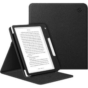 Fintie Stand Case for 7" Kobo Libra Colour (2024) / Kobo Libra 2 (2021) eReader - [Multi-Angle Viewing] Slim Fit Vertical Stand Cover with Auto Sleep/Wake, Library