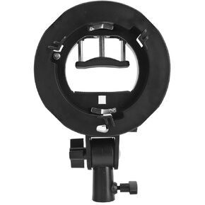 S Type Bracket Holder, for Bowens Mount for Speedlite Flash Snoot Softbox Beauty Dish Reflector Umbrella
