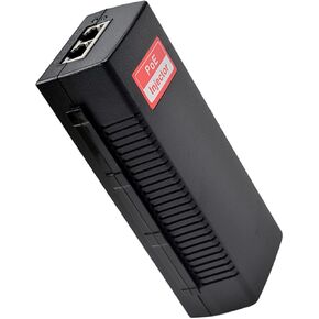 Revotech 30W PoE Injector Adapter Gigabit, IEEE 802.3 at/af 48V DC Active POE+ RJ-45 10/100/1000Mbps, up to 100 Meters (328 Feet), Plug and Play