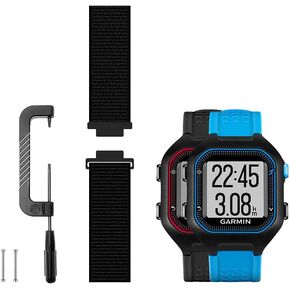 Woven Nylon Strap Compatible with Garmin Forerunner 25 Band Replacement Sport Mesh Watchband, Works with Small Version Watch, Pink Sand