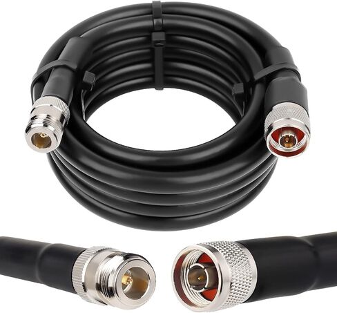 XRDS -RF KMR400 N Male to N Female Cable 50FT, 50 ohm KMR400 Low Loss Type N Female to Type N Male Extension Cable for WiFi/Ham Radio Antenna, Signal Booster, Router, Amplifier in Saudi Arabia