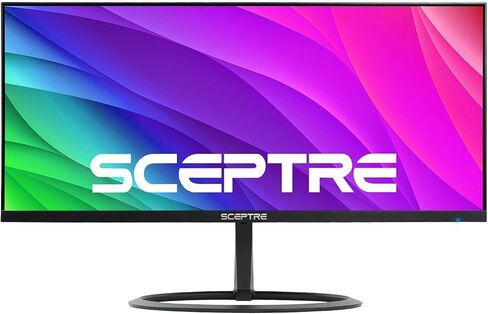 شاشة Scepter 30 فئة 29 بوصة IPS فائقة العرض 2560 × 1080 HDMI DisplayPort 119% sRGB حتى 300 مكبر صوت مدمج، أسود آلي (E300W-FUS) in Kuwait