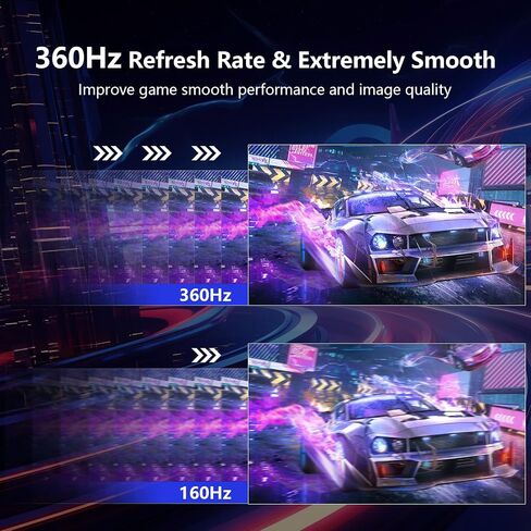 27inch Gaming Monitor - 1ms 360Hz 1080p Flat IPS, HDR10 Height/Tilt/Swivel/Pivot Adjustable RGB Anti-Glare Display, HDMI/DP, FreeSync, G-Sync, 400 cd/m² Bright LEDs in Saudi Arabia