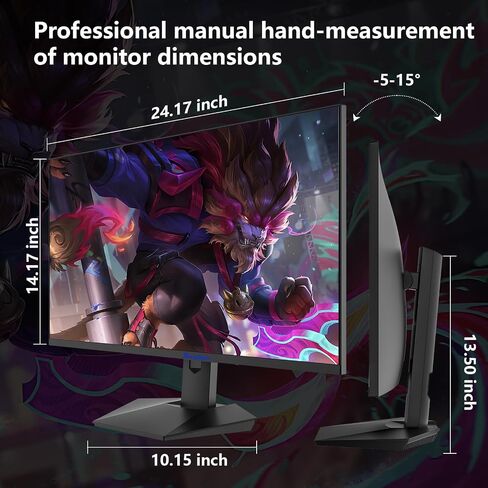 27inch Gaming Monitor - 1ms 360Hz 1080p Flat IPS, HDR10 Height/Tilt/Swivel/Pivot Adjustable RGB Anti-Glare Display, HDMI/DP, FreeSync, G-Sync, 400 cd/m² Bright LEDs in Saudi Arabia