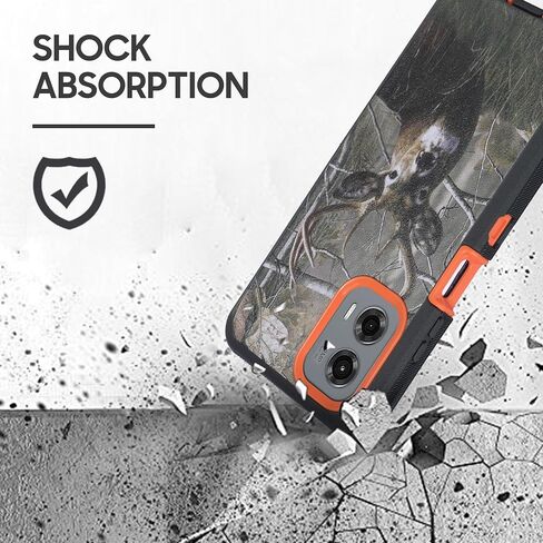 Designed for Samsung Galaxy A55 5G 2024 Case with Belt Clip Holster, Built-in Screen, Anti-Drop, Shockproof, with Kickstand, Heavy Duty Protection (Black) in Kuwait