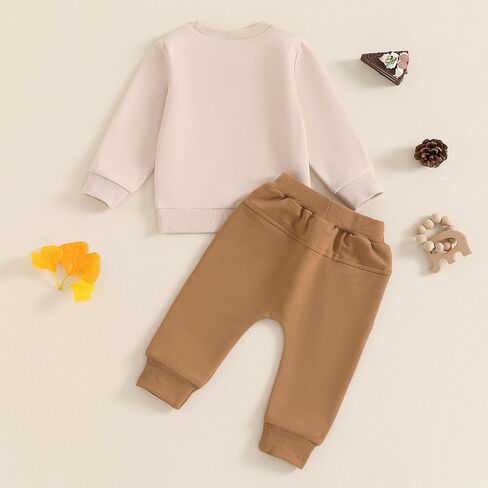Kayotuas Baby Boy Birthday Outfit Toddler Fall Clothes Infant Birthday Boy Shirt & Pants Set Cute 2 Piece Cake Smash Outfits in Saudi Arabia