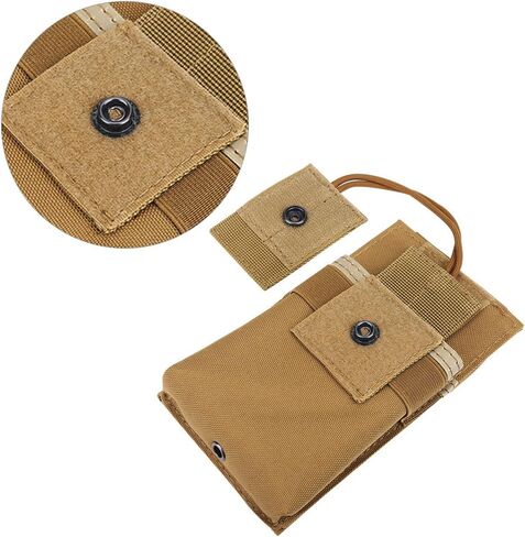 Alomejor 1 قطعة حقيبة اسلكية تخاطب الحقيبة حامل راديو محمول حافظة متعددة الوظائف حامل الحقيبة للهاتف GPS اتجاهين راديو لاسلكي تخاطب (لون الطين) in Kuwait