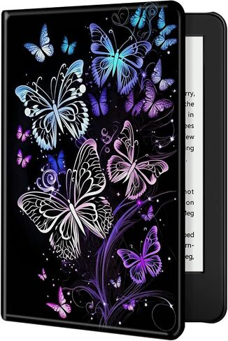 حافظة لجهاز Kindle Paperwhite الجيل الحادي عشر 6.8 بوصة 2021 غطاء ذكي من جلد البولي يوريثان مع خاصية النوم التلقائي، غطاء خلفي ناعم من مادة TPU لجهاز Kindle Paperwhite 2021 والإصدار المميز، طباعة بقرة لطيفة in Kuwait