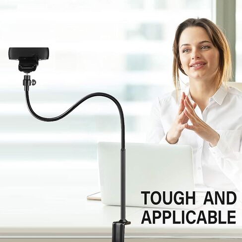 حامل كاميرا ويب مقاس 24 بوصة، حامل دوار بمشبك مع خطاف سماعة الرأس متوافق مع AnkerWork C310 B600، Anker PowerConf C200، C300، C302 Webams - واجهة 1/4 in Saudi Arabia