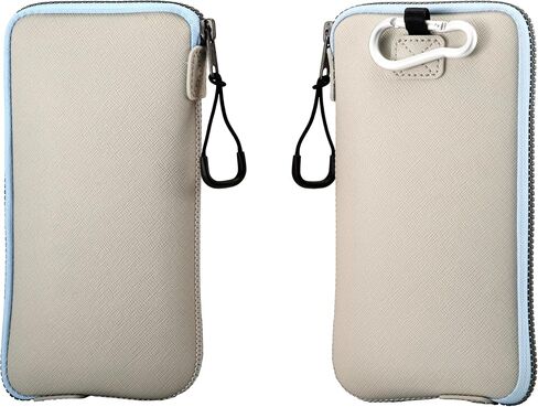 Phone Sleeve Lightweight Cell Phone Pouch for Mobile Protection, Slim Fit and Durable, with Clip-on for Easy Carrying, Enough for 6.1" to 6.9" Phone [ Blue ] in Saudi Arabia