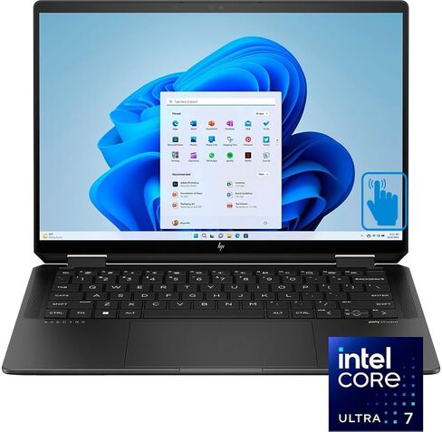 HP Spectre x360 Home & Business 2-in-1 Laptop (Intel Ultra 7-155H 16-Core, 32GB LPDDR5X 7466MHz RAM, 2TB PCIe SSD, Intel Arc, 14.0" 120 Hz Win 10 Pro) with MS 365 Personal, Dockztorm Hub in Saudi Arabia