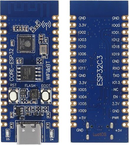 4 قطع ESP32 C3 ميكروكنترولر ESP32-C3 ESP32 USB C لوحات تطوير تصل إلى 160 ميجاهرتز، فلاش 4 ميجابايت، 384 كيلو بايت روم يدعم واي فاي، بلوتوث، BLE متوافق مع Arduino IDE in Saudi Arabia