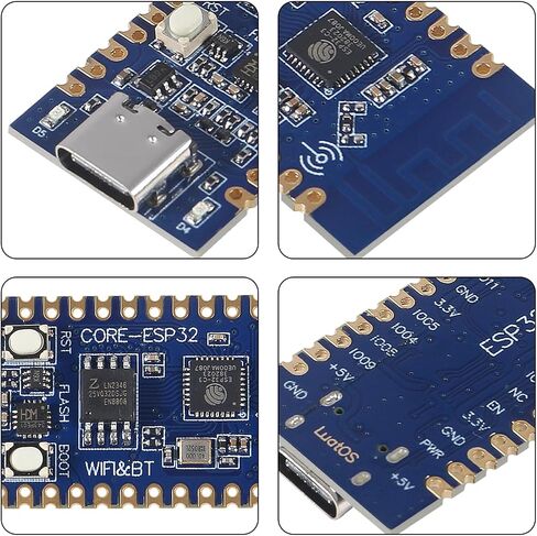 4 قطع ESP32 C3 ميكروكنترولر ESP32-C3 ESP32 USB C لوحات تطوير تصل إلى 160 ميجاهرتز، فلاش 4 ميجابايت، 384 كيلو بايت روم يدعم واي فاي، بلوتوث، BLE متوافق مع Arduino IDE in Saudi Arabia