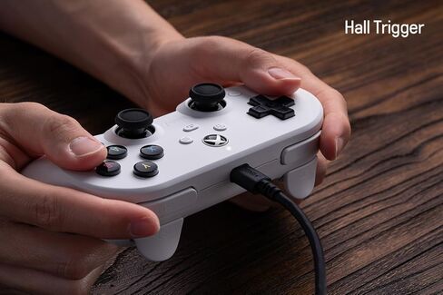 8Bitdo Pro 2 Hall Effect Joysticks/Hall Trigger Wired Controller with Back Buttons, 3.5mm Audio Jack and Mic Mute Button for Xbox Series X|S, Xbox One, Windows 10/11 - Officially Licensed (Black) in Kuwait