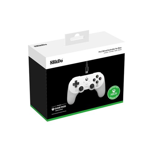 8Bitdo Pro 2 Hall Effect Joysticks/Hall Trigger Wired Controller with Back Buttons, 3.5mm Audio Jack and Mic Mute Button for Xbox Series X|S, Xbox One, Windows 10/11 - Officially Licensed (Black) in Kuwait