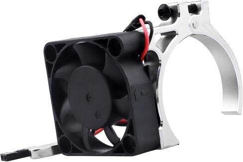 Aluminum Heat Sink Cooling Fan with Thermal Sensor Clamp Heatsink for 42mm Diameter Motors fit 4268 4274 Brushless Motor (Blue) in Kuwait