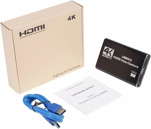 Video Capture Card,USB A or C 3.0 Capture Card,HDMI (Input 4K 60Hz) to USB Audio Video Recording (1080P 60Hz, 2K 30Hz) for Teaching,Broadcasting,Gaming,Streaming,Video Conference (SS-VCC1-2Ka) in Kuwait