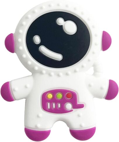 Baby Teethers for 3+ Months Infants Sucking, Food Grade Silicon Astronaut Styling Teething Toy, BPA Free in Saudi Arabia