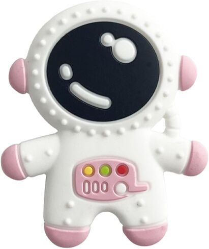 Baby Teethers for 3+ Months Infants Sucking, Food Grade Silicon Astronaut Styling Teething Toy, BPA Free in Saudi Arabia