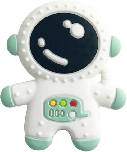 Baby Teethers for 3+ Months Infants Sucking, Food Grade Silicon Astronaut Styling Teething Toy, BPA Free in Saudi Arabia