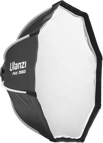 VIJIM 40CM Mini Bowens Mount Octagon Softbox Octagonal Speedlite, Studio Flash, Speedlight Umbrella Softbox with Carrying Bag, Lightweight Compatible with Ulanzi 40W/40W Pro/60W Video Light in Saudi Arabia