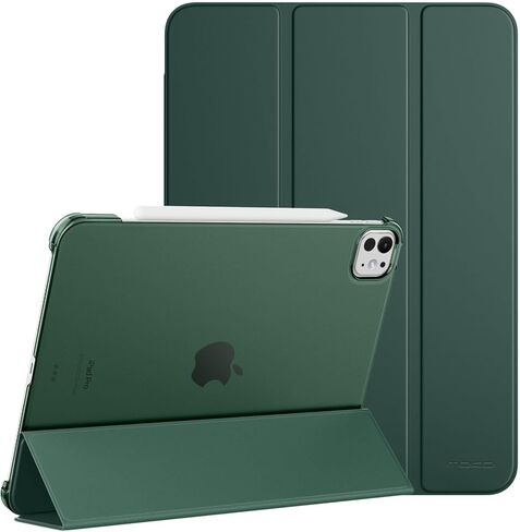 حافظة MoKo لجهاز iPad Pro 13 بوصة M4 2024 (الجيل السابع)، حافظة رفيعة للغاية مع غطاء خلفي شفاف من البولي كربونات لجهاز iPad Pro 2024 موديل (A2925/ A2926/A3007)، تدعم Apple Pencil Pro، أسود in Saudi Arabia
