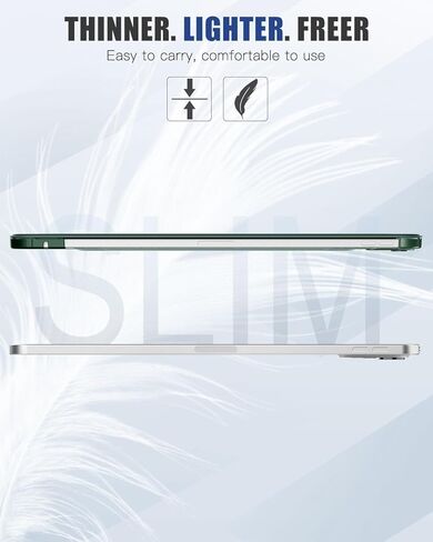 حافظة MoKo لجهاز iPad Pro 13 بوصة M4 2024 (الجيل السابع)، حافظة رفيعة للغاية مع غطاء خلفي شفاف من البولي كربونات لجهاز iPad Pro 2024 موديل (A2925/ A2926/A3007)، تدعم Apple Pencil Pro، أسود in Saudi Arabia