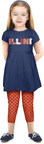 Infant Girl Short Sleeve Tunic and Capris Set in Saudi Arabia